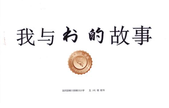 剑河县铜奖 | 《我与书的故事》
